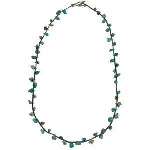 Twist Turquoise Sterling Silver Necklace